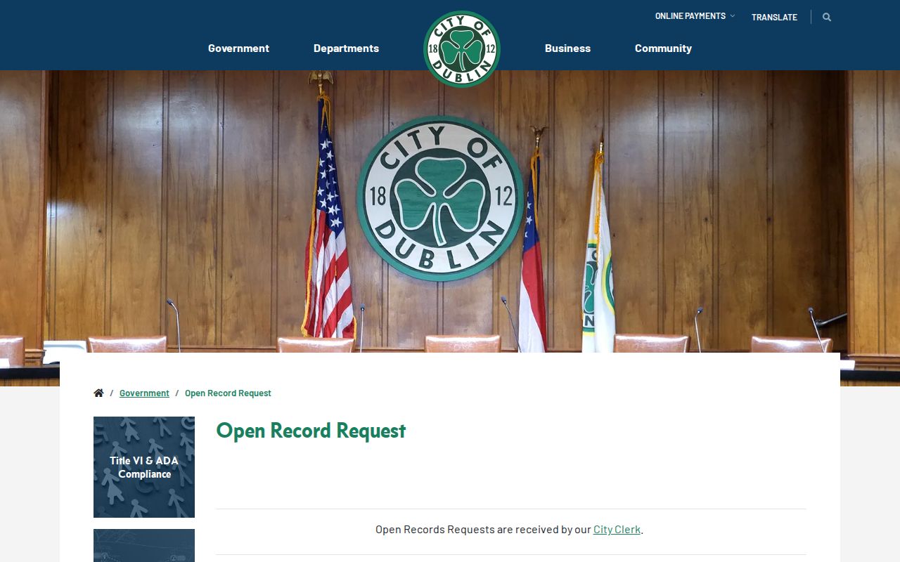 Laurens County Dublin court record open records form