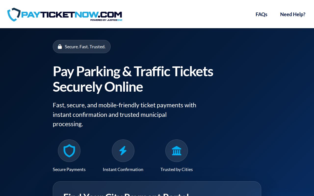 Georgia city-specific traffic court portal finder for local citations