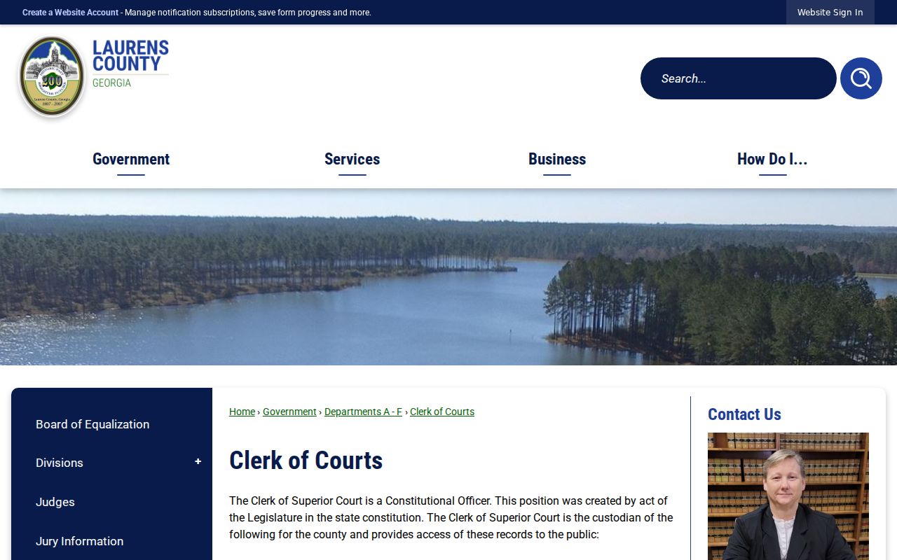Laurens County Clerk of Courts official records overview