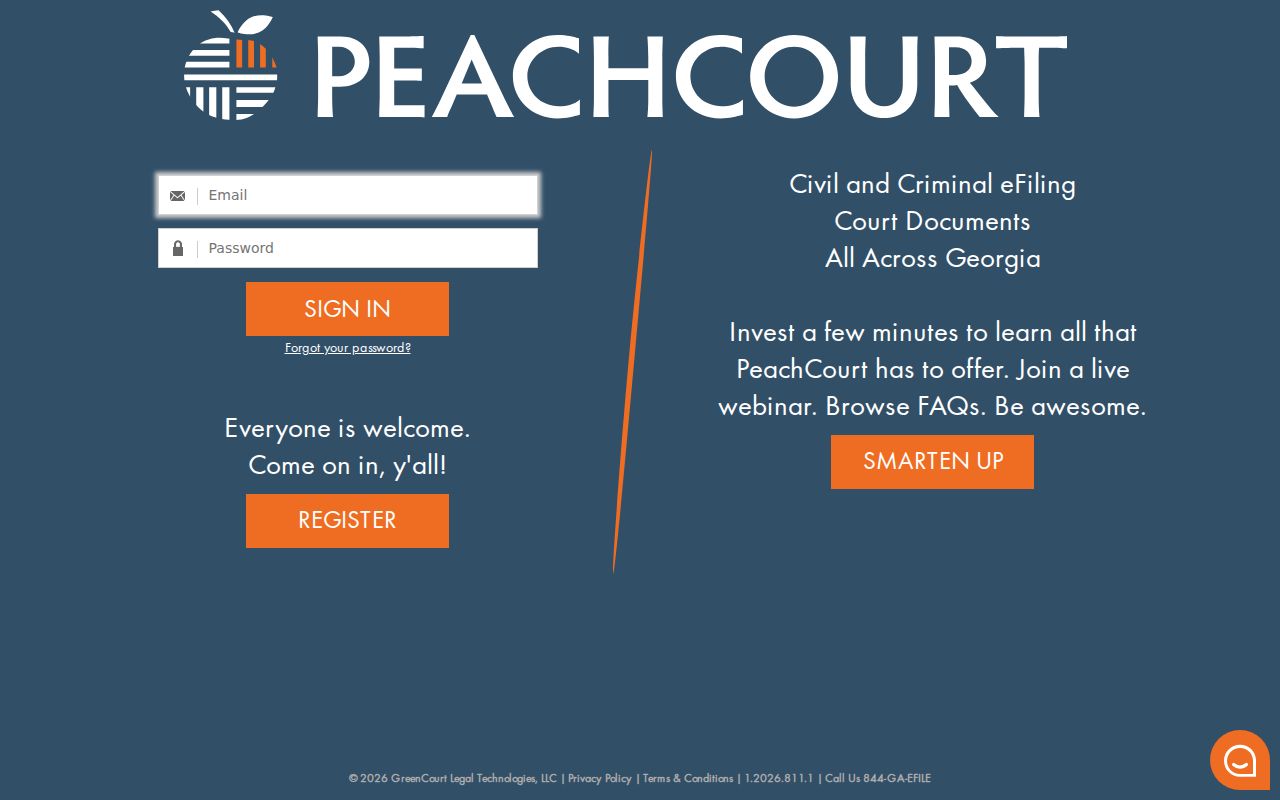 Laurens County case lookup PeachCourt search boundary
